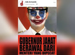 Unggah Foto Anies Berwajah Joker, Ade Armando Dilaporkan ke Polda Metro Jaya